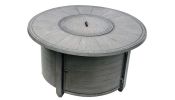 AZ Patio Brushed Wood Finish LP Gas 44 in Round Fire Table