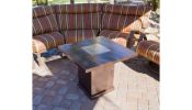 AZ Patio 30 inch Conventional Gas Fire Pit in Hammered Bronze
