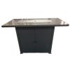AZ Patio Rectangular Bar Height Granite Fire Pit Table With Lid