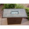 AZ Patio Rectangular Bar Height Tile Gas Fire Pit Table With Lid