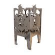 Wood Burning Fire Pit The Witch Solid Steel Curonian Products