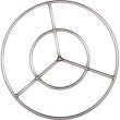 DAGAN Stainless Steel Fire Ring - 19 inch