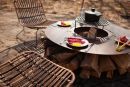 Compact Metal Wood Burning Fire Pit Built in Ukraine by Dr. Fire