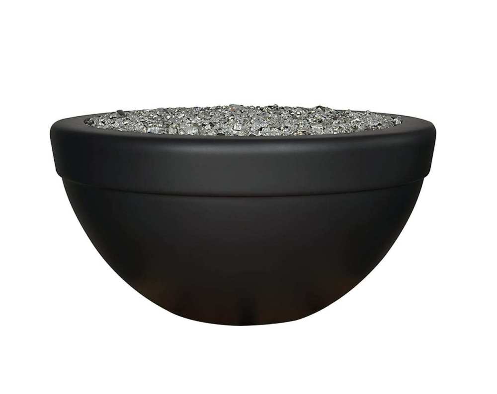 Concrete Gas Fire Bowl The Executive 36 in. Architecture Pottery
