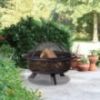 Geometric Wood Burning Outdoor Fire Pit Oil Rubbed Bronze Endless Summer