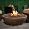 Propane Outdoor Fire Pit 36 Inch Round Steel Mondavi by GHP