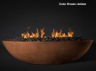 Oasis Wood Burning Fire Bowl 60 inch Oval Slick Rock Concrete