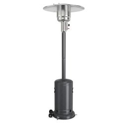 48,000 BTU Stainless Steel Propane Patio Heater with Trip-over Protection