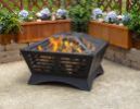 "Hutchinson" Wood Burning Bronze Fire Pit from Pleasant Hearth