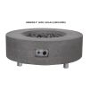 Pyromania GRFC Genesis 41 Round  x 15 in High Gas Fire Table
