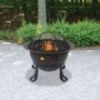 Wood Burning Fire Pit Oil Rubbed Bronze with "Stars And Moons"