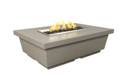 Gas Rectangular Fire Table "Contempo" - American Fyre Design (AFD Ignition: Match Lit)