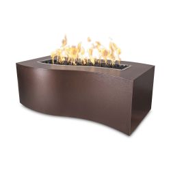 Gas Fire Pit "Billow" Collection Powder Coat Steel - Outdoor Plus (TOP Fire Pit Size: 60", TOP Ignition Options: Match Lit Ignition)