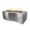 Gas Fire Pit "Billow" Collection Stainless Steel The Outdoor Plus