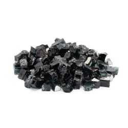 Fire Glass Nugget Reflective Black 30 and 60 Pounds ARCHPOT (ARCHPOT Fire Glass: 30 pounds)