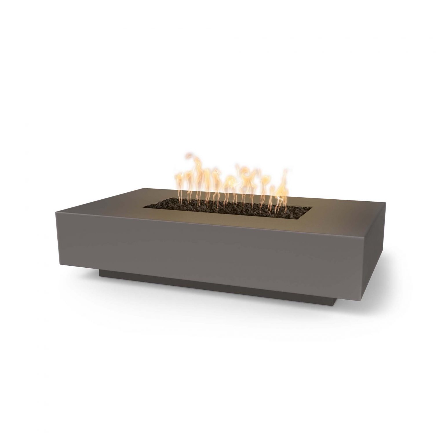 Stainless Steel "Cabo" Linear Fire Pit The Outdoor Plus (TOP Ignition Options: Match Lit Ignition, TOP Linear Sizes: 56 x 38 inch)