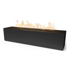 "Carmen" Linear Concrete Fire Pit 72 x 16 inch The Outdoor Plus (TOP Ignition Options: Flame Sense with Spark Ignition, Carmen 72 inch: 24 inches Tall)