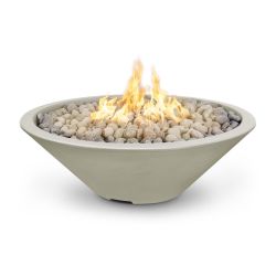 Cazo GFRC Fire Pit 48 & 60 inch â€“ Narrow Lip The Outdoor Plus (TOP Fire Pit Size: 48", TOP Ignition Options: Match Lit Ignition)
