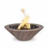 Cazo Gas Fire Bowl Woodgrain 24 and 32 inch The Outdoor Plus