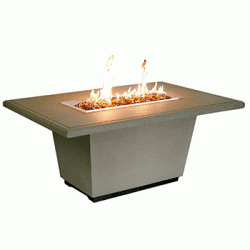 Fire Table Rectangle "Cosmopolitan" From American Fyre Design (AFD Ignition: Match Lit)