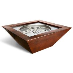 Hammered Copper "Sedona" Fire Bowl From HPC Fire Inspired (HPC Burner Type: Standard, HPC Fuel: Natural Gas, HPC Ignition: Match Lit)