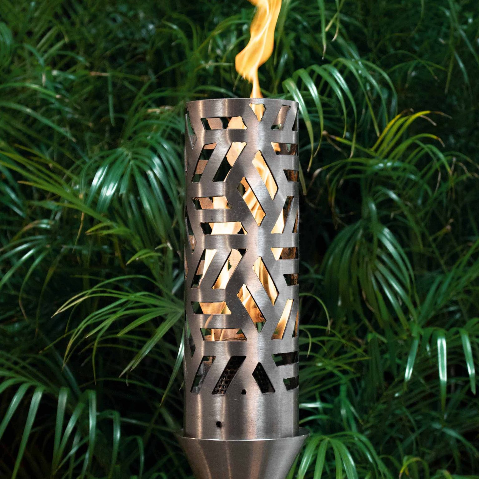 "Cubist" Gas Fire Torch by The Outdoor Plus - Light up the Night (Torch Pole Included: No)