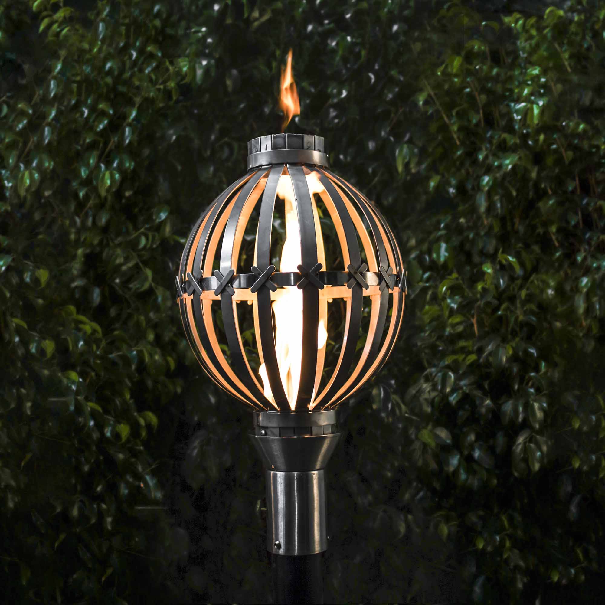 "Globe" Gas Fire Torch The Outdoor Plus To Light Up Your Night (Torch Base: LITE-TOP Base, Torch Pole Included: No)