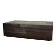 Aspen Rectangular Fire Table 55X30X16 In. Architectural Pottery (ARCHPOT Ignition: Match Lit with Flame Sense)