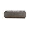 Crete Lineal Rectangular Concrete Fire Pit Table Choice of Size