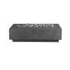 Crete Lineal Rectangular Concrete Fire Pit Table Choice of Size