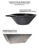 Fire by Design Hammered Stainless Steel 30 in Square Fire Bowl