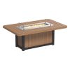 Luxcraft Lumin Poly Rectangular 79 in Fire Table 30 - 42 inch Tall