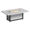 Luxcraft Lumin Poly Rectangular 79 in Fire Table 30 - 42 inch Tall