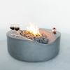 Wetstone Design Creciente Round Fire Gas Pit 38 to 55 in Sizes